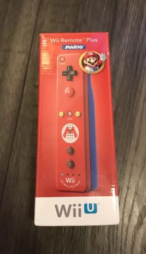 Nintendo Wii U Remote Plus Controller, MARIO, RARE & NEW, FREE SHIP