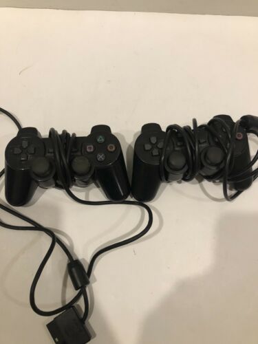 PlayStation 2 Dualshock Controller Lot FOR Of 2 ..FOR PARTS PARTS UNTESTED