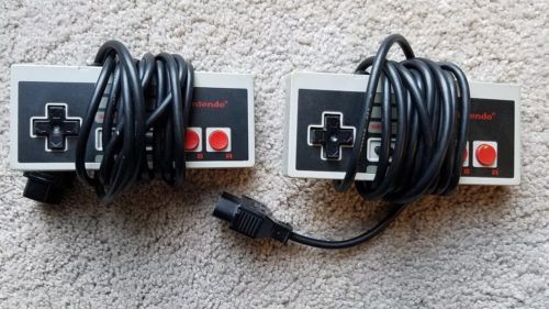 Two Official NES Controllers