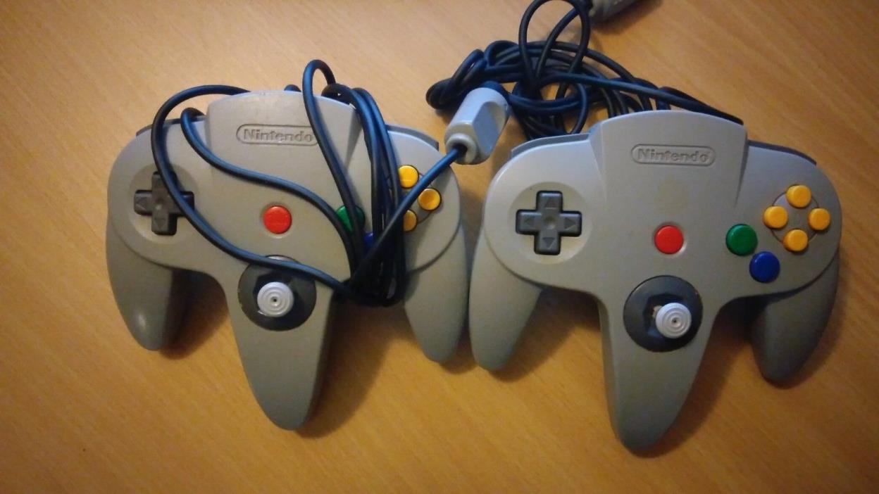 Official Nintendo 64 controller Silver Used