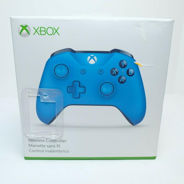 Genuine Microsoft Xbox One S Blue Wireless Bluetooth Controller WL3-00018