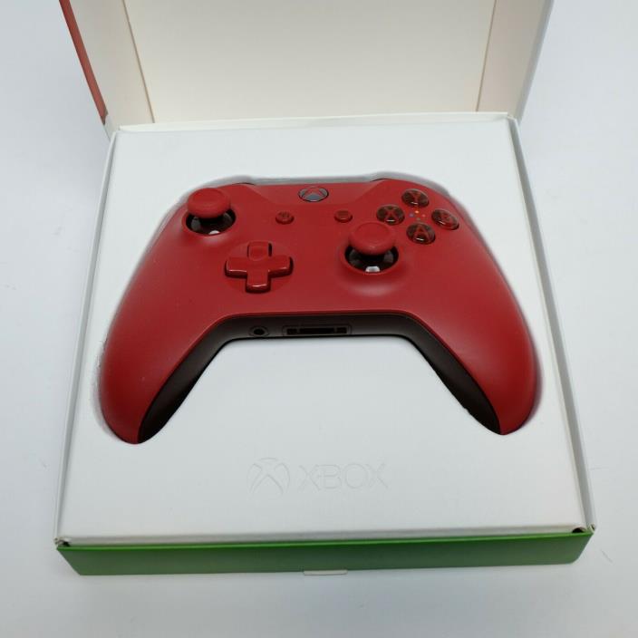 Official Microsoft New Xbox One Red Controller Wireless Bluetooth Windows 10