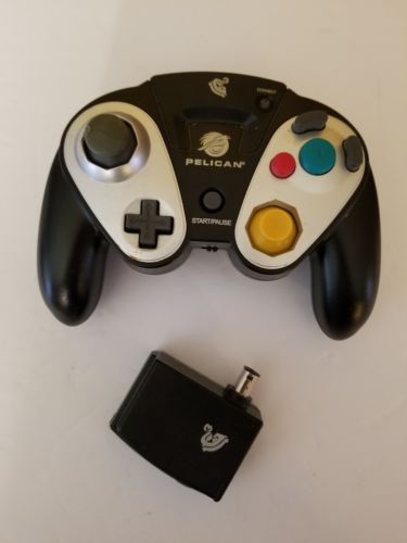 Pelican G3 Wireless Controller With Receiver For Nintendo GameCube PL-7055. EUC