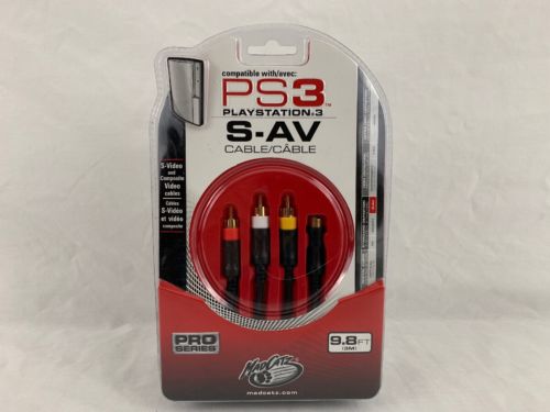 Mad Catz S-AV Cable PS3 Playstation 3 (9.8ft)