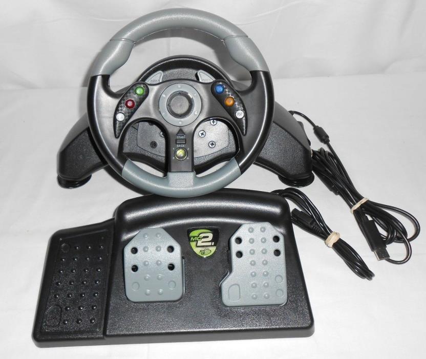 MC2 Microcon MadCatz Racing Wheel and Pedals Xbox model 4730 Excellent!