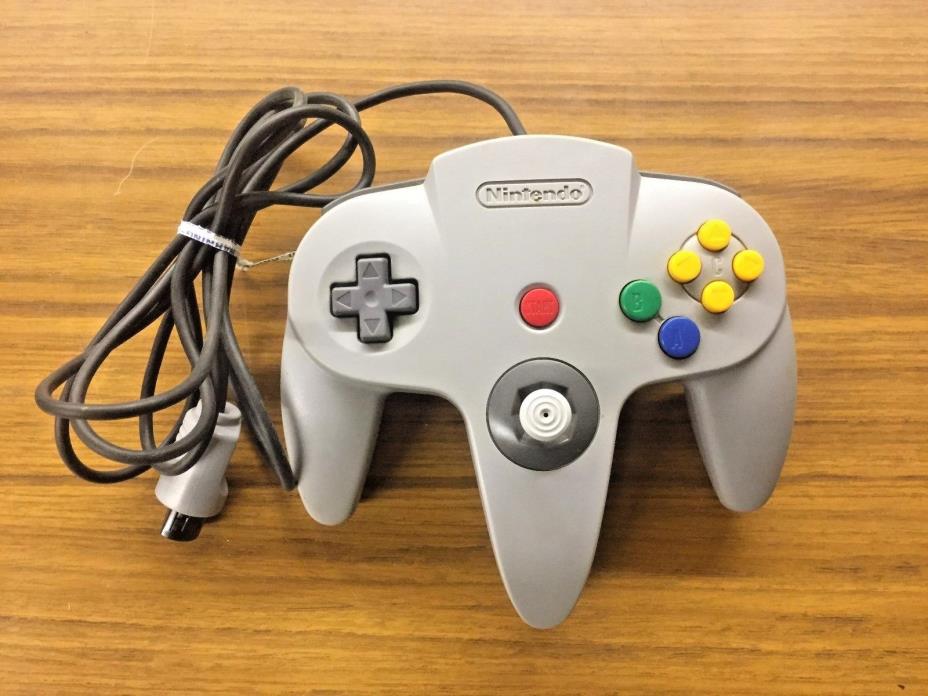 Nintendo 64 N64 Grey Controller OEM Authentic NUS-005 Remote Pad SUPER FAST SHIP