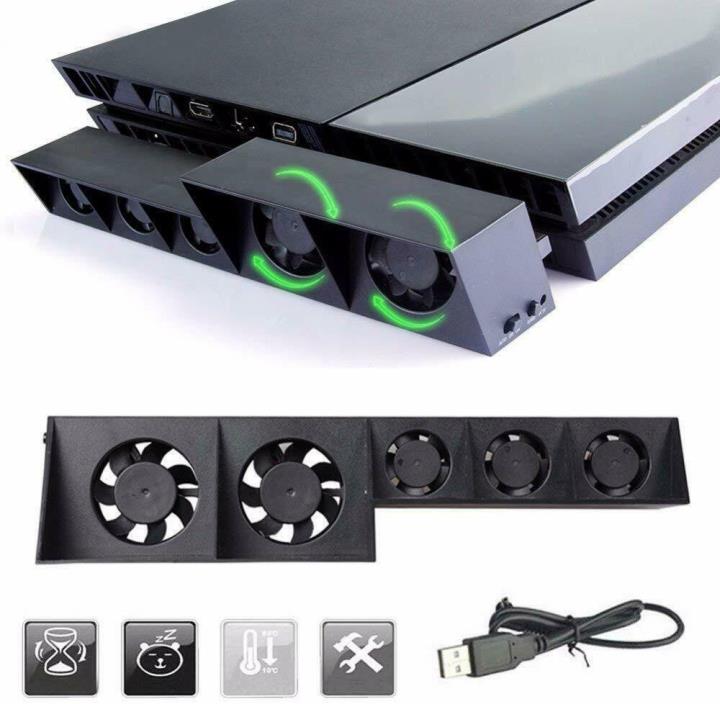 LinkStyle PS4 Cooling Fan, USB External Cooler 5 Fan Turbo Temperature Control