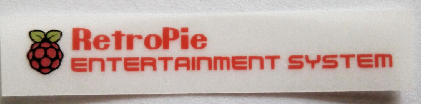 RetroPie NES Logo PEEL & STICK Decal Sticker Retro Pie Retroflag NESPI Custom