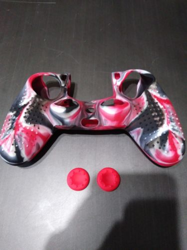 PS4 Controller Red Camo Skin