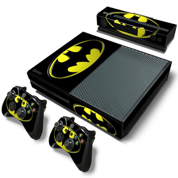 Xbox One Console  Decal Sticker Batman And 2 Controller Kinect Skins