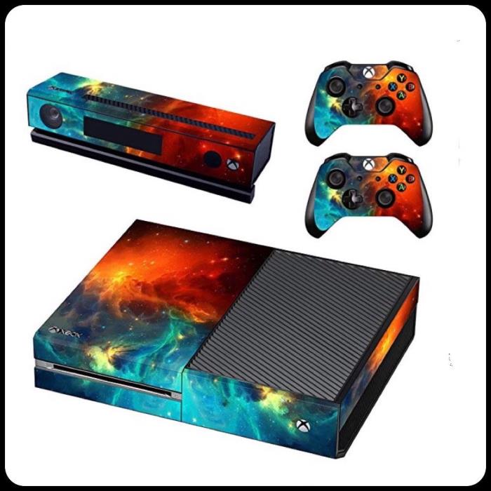 Taifond Vinyl Skin Sticker Cover Case for Xbox One Galaxy