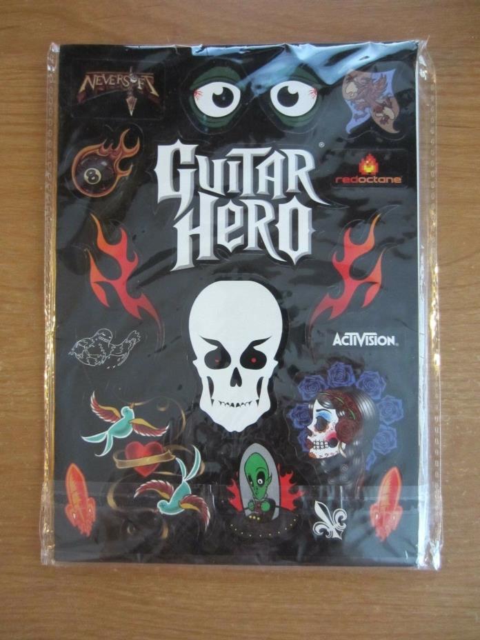 New in Package Stickers ONLY for  XBOX360 GUITAR HERO Gibson Les Paul Wireless