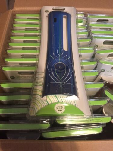 OFFICIAL MICROSOFT HOT ROD XBOX 360 BLUE FACEPLATE NEW