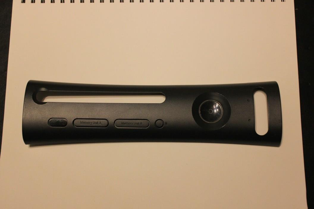 Microsoft Xbox 360 Replacement Black Faceplate *