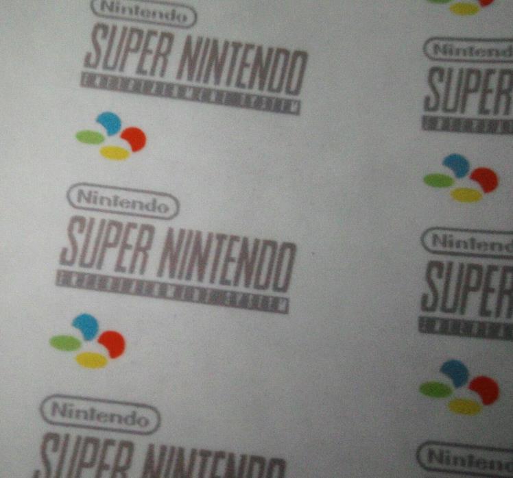 ??Kintaro Super Ursus PAL EURO SNES Logo Decal Sticker 3D Printed Super Nintendo