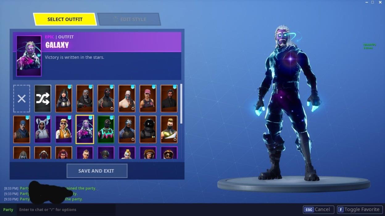 Fortnite Galaxy Skin Account (OPEN TO OFFERS)