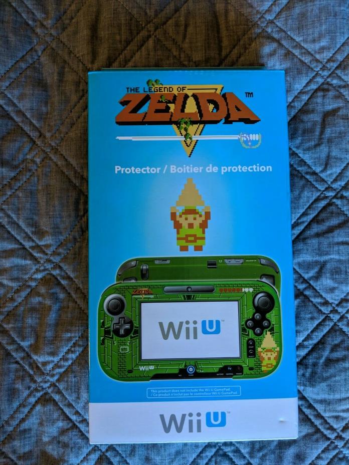 Hori Legend of Zelda 8 Bit Green Plastic GamePad Faceplate Cover Nintendo Wii U