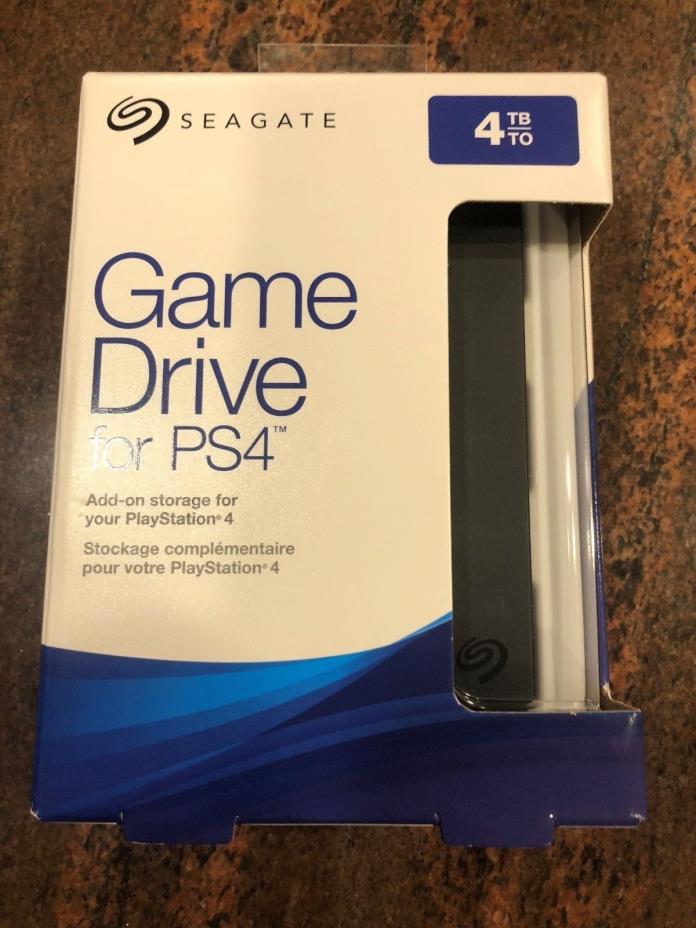 NEW - SEAGATE Game Drive 4TB for PS4 Storage STGD4000400 USB 3.0 PLAYSTATION 4