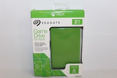 New Seagate 2TB External USB 3.0 Hard Drive for Xbox One and Xbox 360 - Green