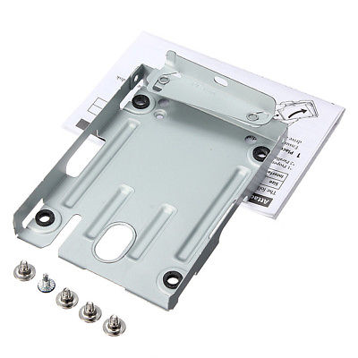 Hard Disk Drive HDD Mounting Bracket Caddy For PlayStation 3 PS3 Slim + Screws