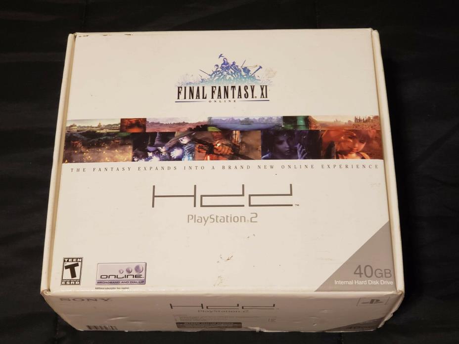 Final Fantasy XI Online 40GB Hard Disk Drive Bundle PS2 FACTORY SEALED