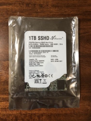 PS4 PS3 1TB Gaming SSHD Volusion SATA 6.0 Gb/s 64MB Cache 8GB NAND Slim 5400RPM