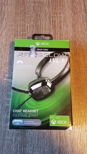 Afterglow. Wired Gaming Headset for Xbox One. Black. LVL 1. Chat Headset. New.