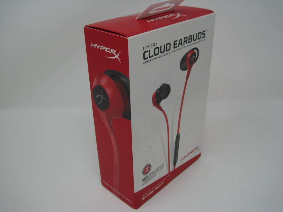 BRAND NEW HyperX Cloud Gaming Earbuds w/ Mic for Nintendo Switch/Mobile Gaming