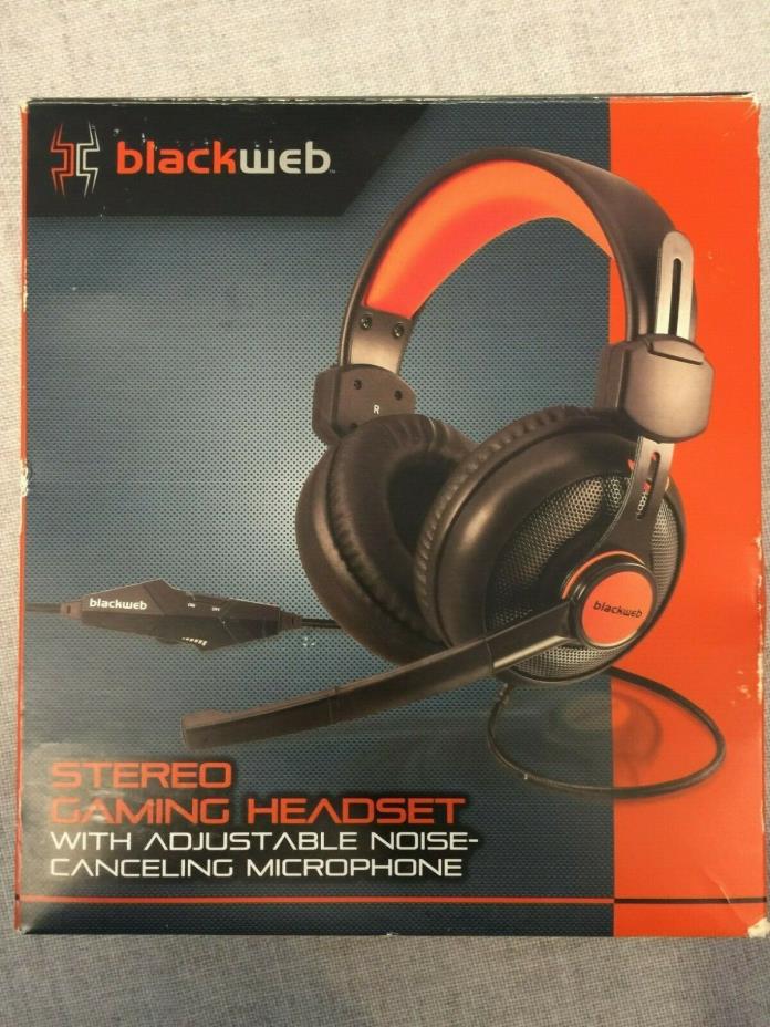 Blackweb Stereo Gaming Headset with adjustable and noise canceling microphone