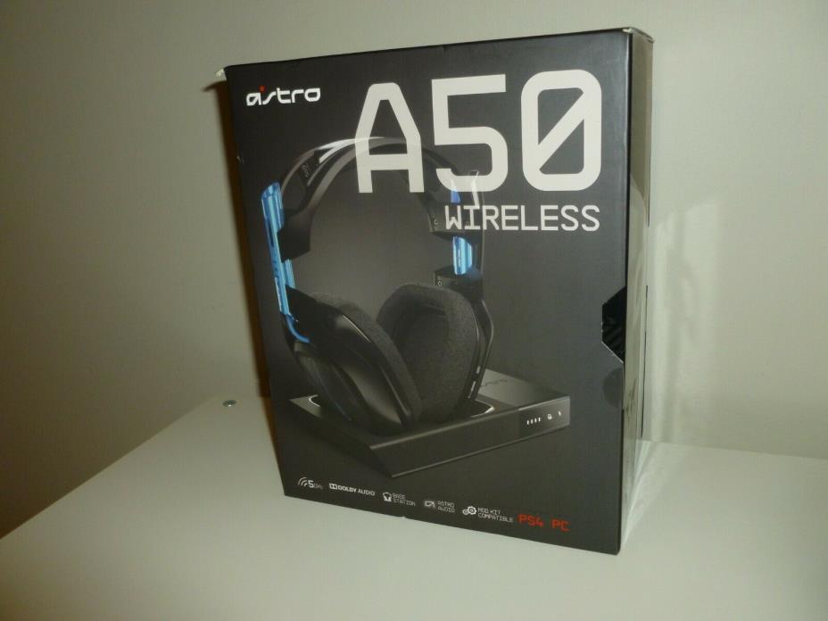 Astro A50 PS4 Wireless Dolby Gaming Headset - Black PlayStation 4 PC w/base