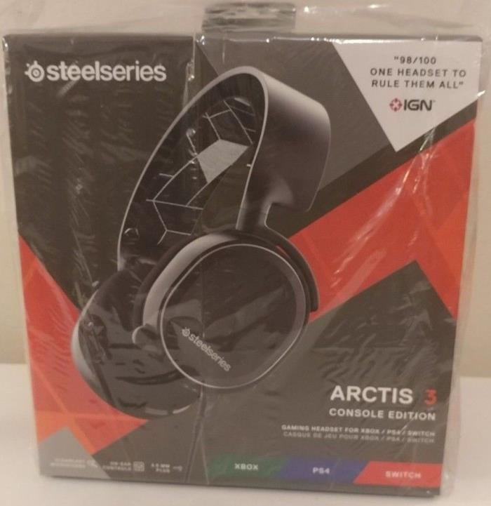 SteelSeries Arctis 3 Console Edition Stereo Gaming Headset Black Xbox Switch PS4