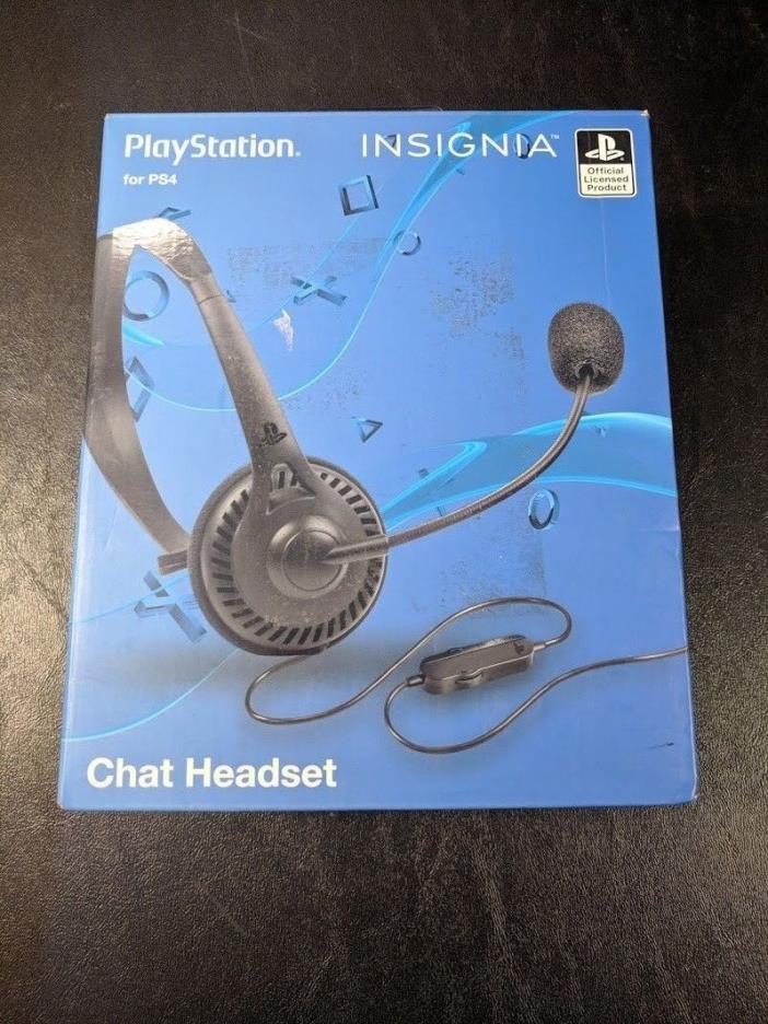 Open Box Insignia NS-GCH101 Wired Mono On-the-Ear Chat Headset for PS4