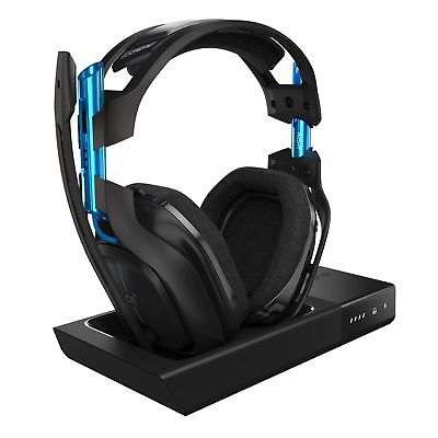 ASTRO A50 GEN 3 WIRELESS Dolby Gaming HEADSET BLACK/BLUE PS4/PC Free Mod Kit