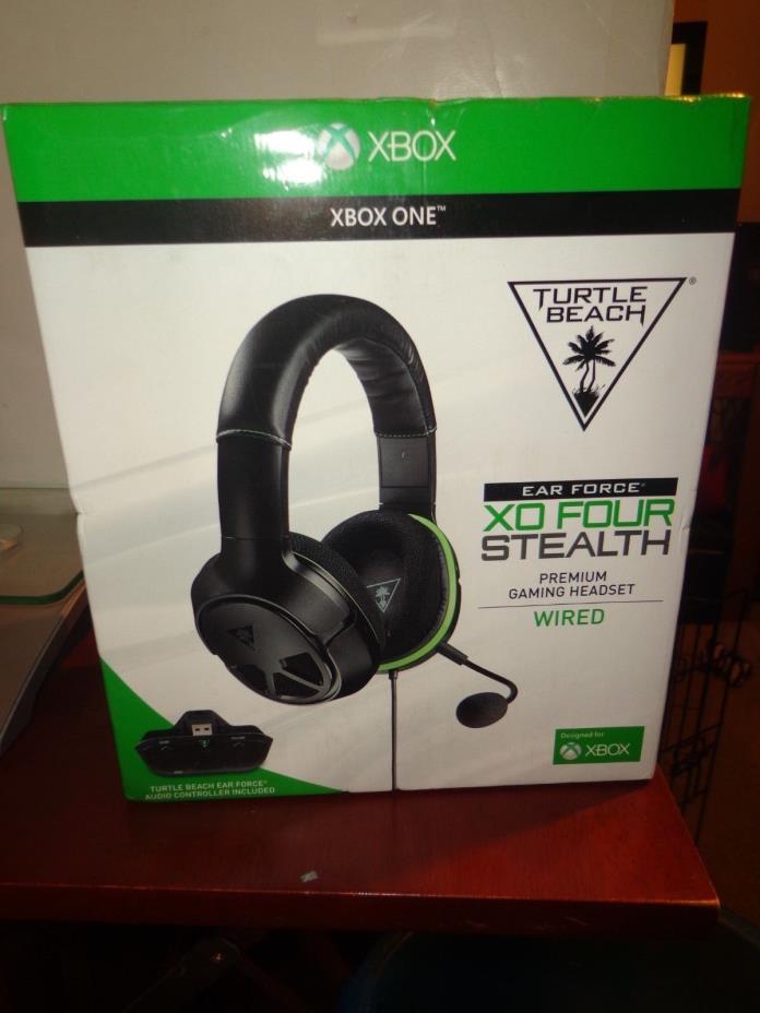 Turtle Beach Ear Force XO FOUR 4 Stealth Headset for Xbox One Black/Green NIB