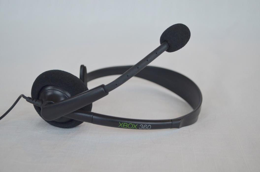 Microsoft XBox 360 Communicator Microphone Game Headset BLACK Slim Original OEM