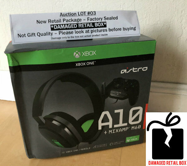 Astro Gaming A10 Wired Gaming Headset + MixAmp M60 Xbox One (New Damaged Box) 03