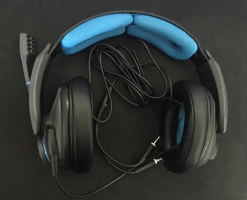 Sennheiser GSP 300 Over the Ear Gaming Headset - Black/Blue