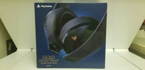 Sony Playstation 4 GOLD Wireless Headset 500 Million Limited Edition PS4 NEW