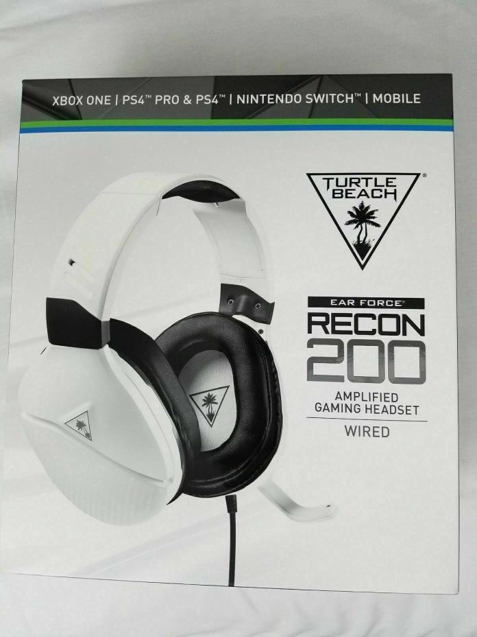 Turtle Beach Ear Force Recon 200 Headset (White) Xbox One PS4 Nintendo Switch