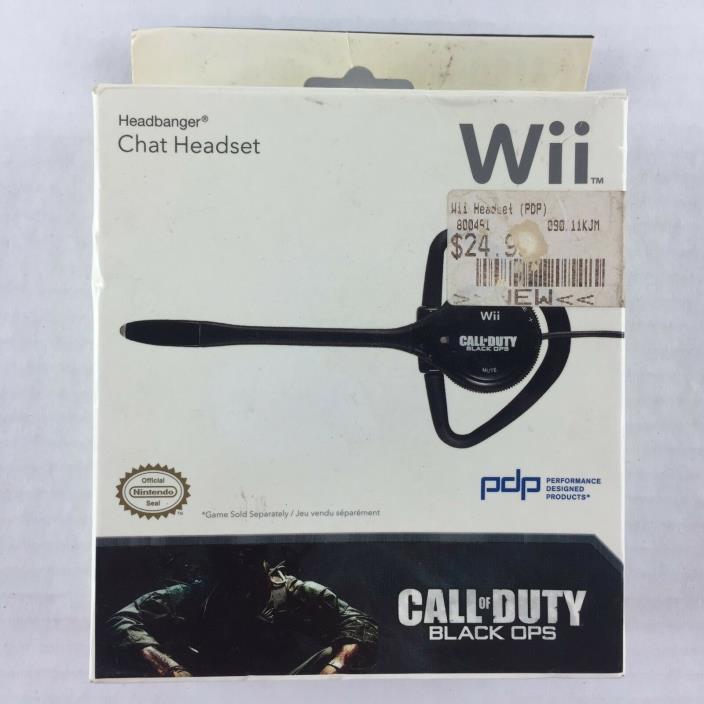 NIntendo Wii Call of Duty Black Ops Chat Headset COMPLETE IN BOX