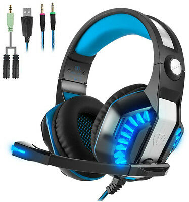 Beexcellent GM-2 Pro Gaming Over-Ear Headset Mic, LED Lights Volume Control PC