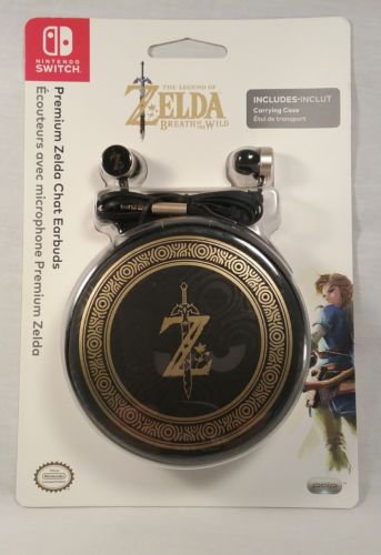 Nintendo Switch Premium Zelda Chat Earbuds and Carrying Case
