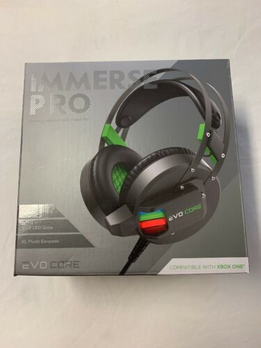 EVOCORE Immerse Pro Gaming Headset Fixed Mic MI-VGH07-300 RGB LED Glow XBOX ONE