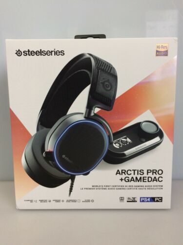 NEW SteelSeries 61453 Arctis Pro + GameDAC - Stereo Mini-phone USB Wired Black