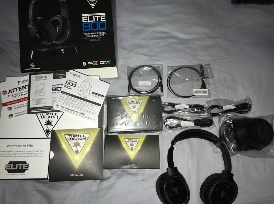 Turtle Beach Elite 800 Black Over the Ear Headsets for PlayStation 4