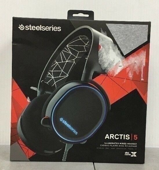 SteelSeries Arctis 5 Gaming Headset with RGB Illumination and DTS Headphones