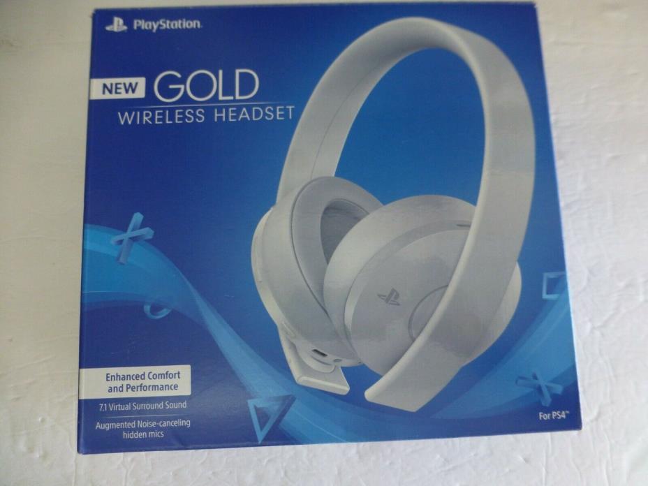 Sony Playstation Gold Wireless Headset White OPEN (B-39)