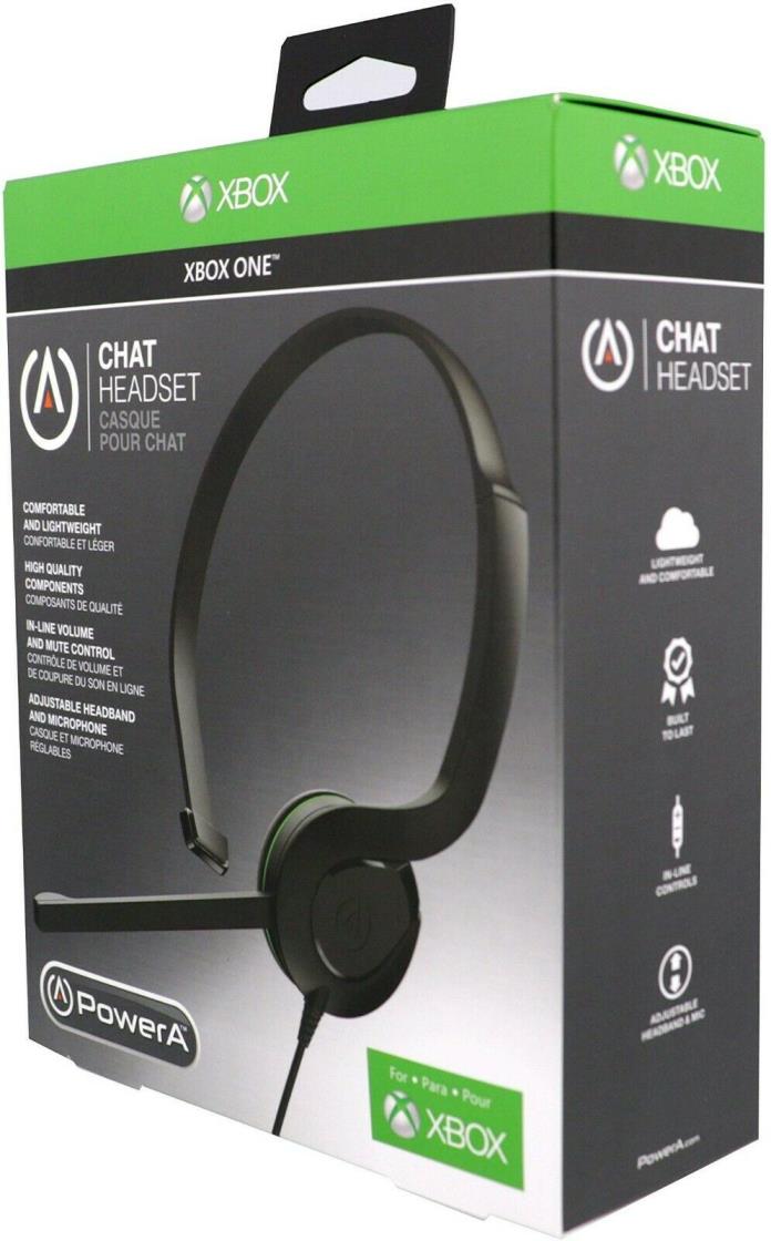 Genuine PowerA Official Xbox One S Chat Headset Gaming Microphone Mute Control