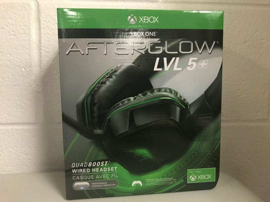 PDP Afterglow LVL 5 Plus Black Headband Headsets for Microsoft Xbox (New)