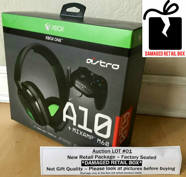 Astro Gaming A10 Wired Gaming Headset + MixAmp M60 Xbox One (New Damaged Box) 01